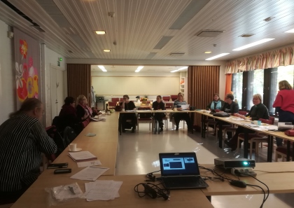 Kuva: Jyväskylässä Kuka kuuntelee köyhää? -verkoston ja Kosketus –verkoston yhteinen tapaaminen 10.10.2018